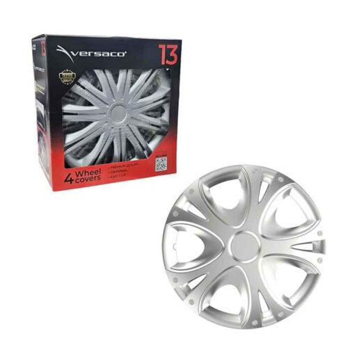 Versaco Σετ Τάσια Αυτοκινήτου 4τμχ 13" Ασημί - Wheel Covers