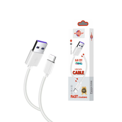 Wisdomup Καλώδιο Φόρτισης και Μεταφοράς Δεδομένων USB σε Type-C SJX-22T - USB to Type-C Charging and Data Cable