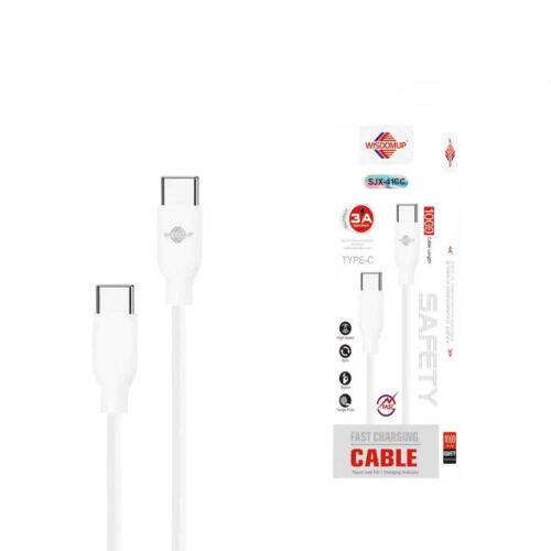 Wisdomup Καλώδιο Φόρτισης και Μεταφοράς Δεδομένων Type-C σε Type-C SJX-41CC - Type-C to Type-C Charging and Data Cable