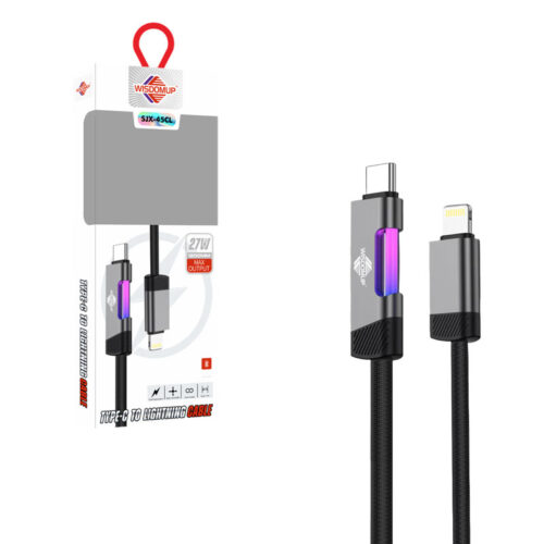 Wisdomup Καλώδιο Φόρτισης USB-C σε Lightning με Φωτισμό LED 27W SJX-45CL - USB-C to Lightning LED Fast Charging Cable