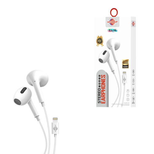 Wisdomup Ενσύρματα Ακουστικά Stereo με Lightning Σύνδεση EJ-19 - Wired Stereo Earphones with Lightning Connector