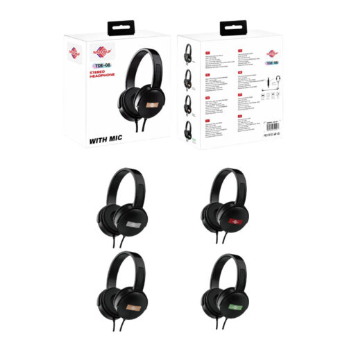 Wisdomup Ενσύρματα Ακουστικά Κεφαλής TDE-08 - Stereo HIFI Headphone