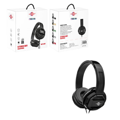 Wisdomup Ενσύρματα Ακουστικά Κεφαλής Stereo HiFi με Μικρόφωνο TDE-06 - Stereo HiFi Headphone