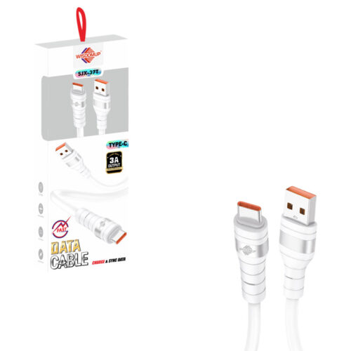 Wisdomup Καλώδιο Φόρτισης USB σε Type-C 3A Ταχείας Φόρτισης SJX-37T - USB to Type-C Fast Charging Cable