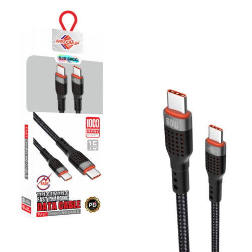 Wisdomup Καλώδιο Φόρτισης USB-C σε USB-C Ταχείας Φόρτισης 60W - USB-C to USB-C Fast Charging Cable