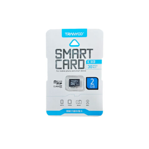 Tranyoo Κάρτα Μνήμης Micro SD 2GB Class 10 - Micro SD Memory Card 2GB Class 10