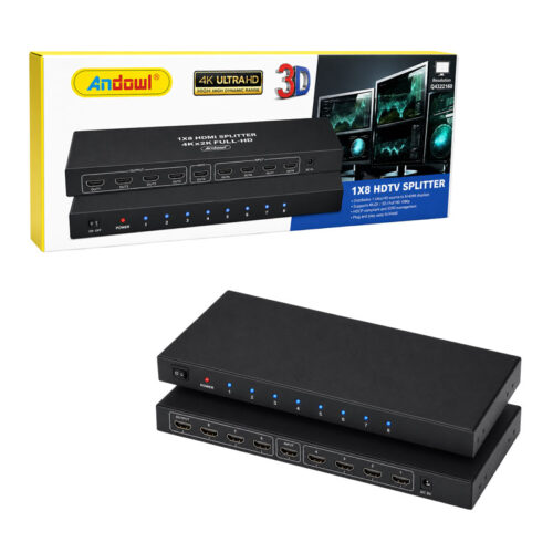 Andowl Διακλαδωτής HDMI 1 σε 8 4K Ultra HD με Υποστήριξη 3D Q-HD2100 - HDMI Splitter