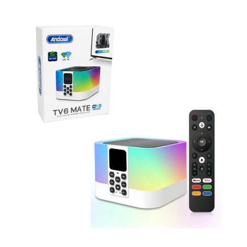 TV Box Και Bluetooth Ηχείο Με Φωτισμό RGB Andowl TV6 Mate