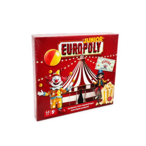 Επιτραπέζιο Παιχνίδι Junior Europoly Circus για Παιδιά Ν.0102-1 - Junior Europoly Circus Board Game for Kids
